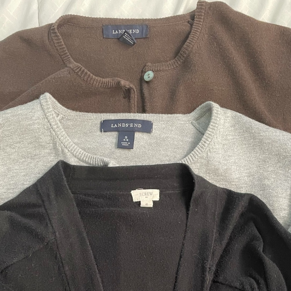 Lot of three cardigan sweaters medium